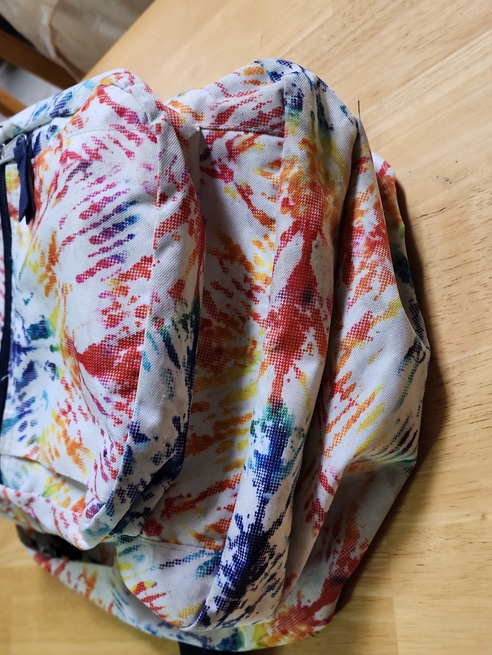 JanSport Big Student Backpack Rainbow Tie Dye Large School Bookbag EUC - Picture 14 of 16